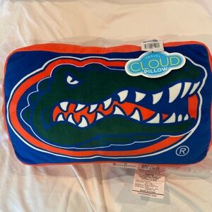 Travel Cloud Pillow with Blue and Orange Design UF GATORS